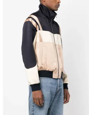 Saint Laurent パネル切替ジップアップボンバージャケット - サムネイル3
