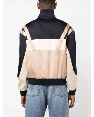 Saint Laurent パネル切替ジップアップボンバージャケット - サムネイル4