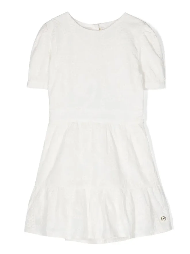 Michael Kors Kids Michael Kors Kids フリル付きブロードレースドレスの商品画像