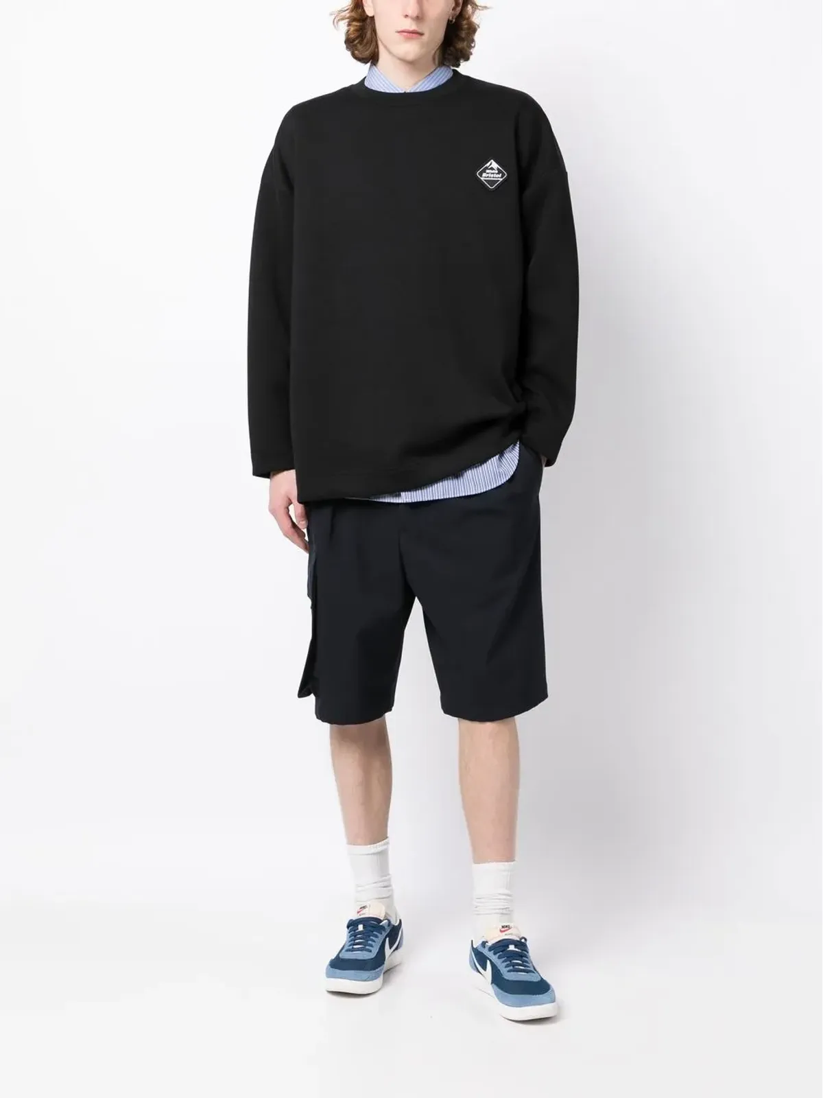 White Mountaineering パッチディテール クルーネック スウェットシャツ - 画像2