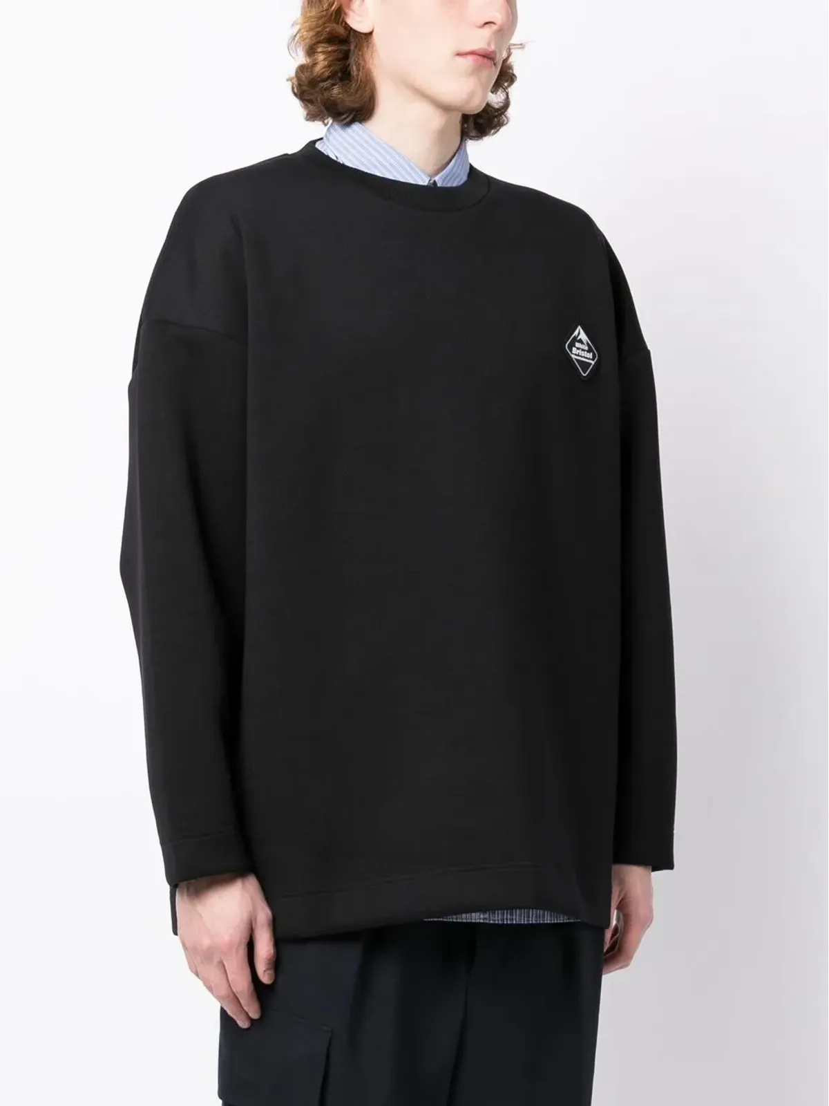 White Mountaineering パッチディテール クルーネック スウェットシャツ - 画像3