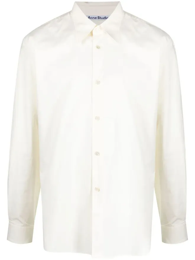 Acne Studios Acne Studios ポインテッドカラー ストレッチコットン シャツの商品画像