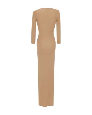 Saint Laurent ノットディテール付きマキシドレス - サムネイル2