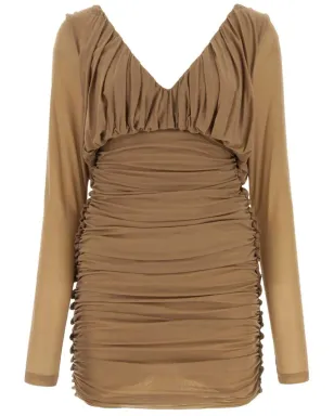 Saint Laurent Vネック ミニドレス - サムネイル1