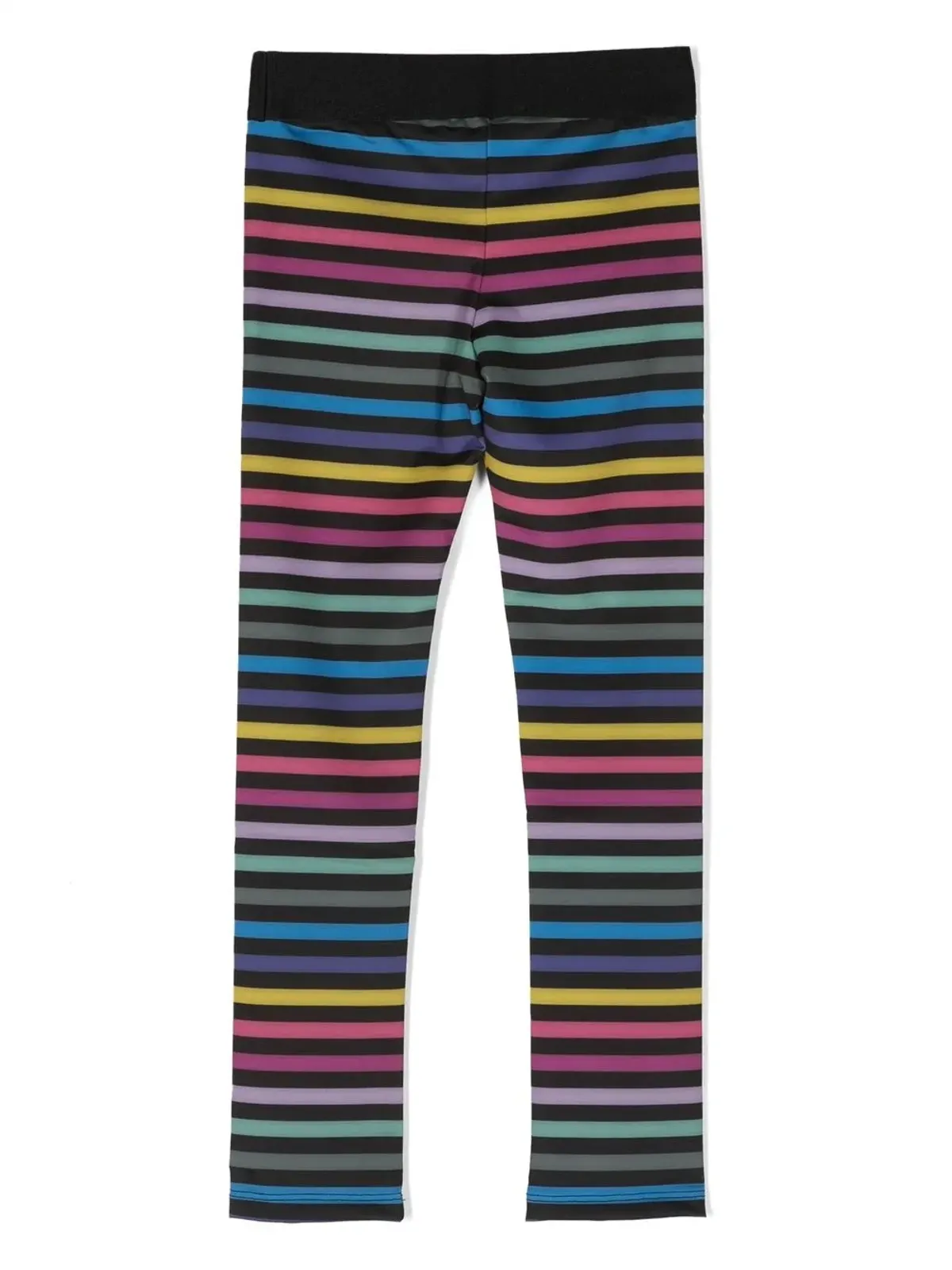 SONIA RYKIEL ENFANT ロゴプリントストライプレギンス - ブラック - 画像2