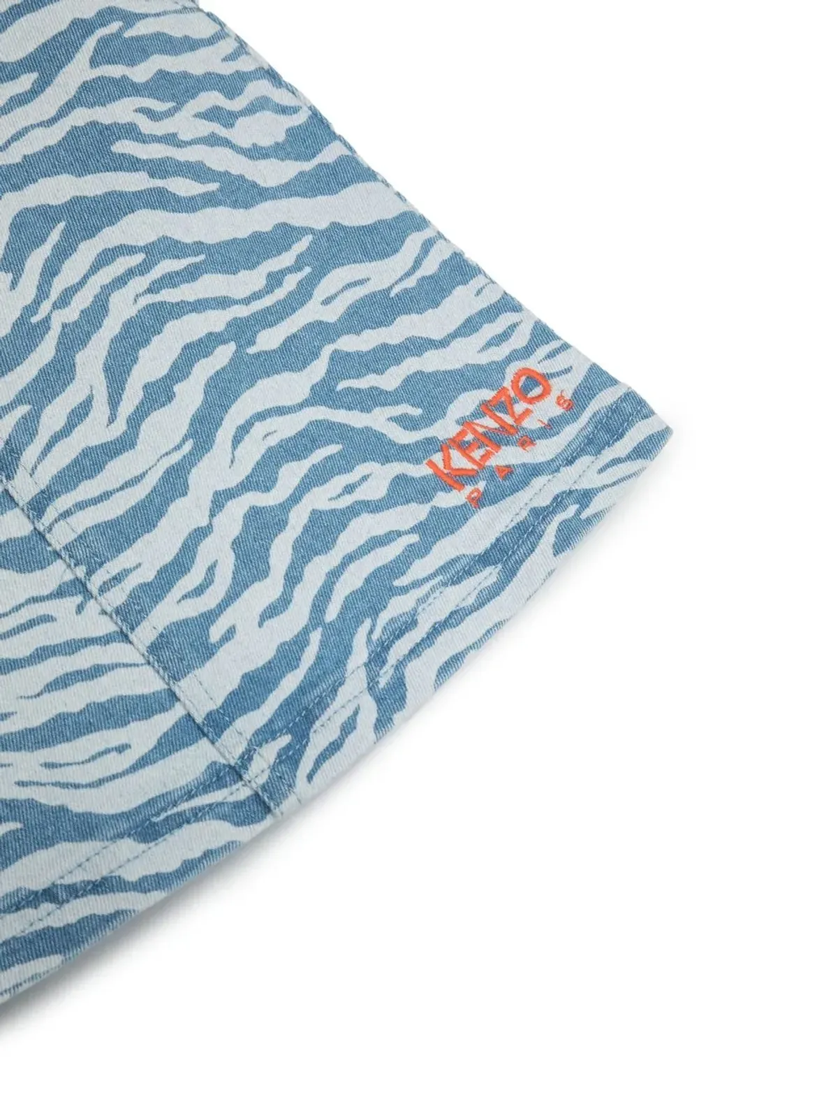 Kenzo Kids タイガープリント デニム スカート - 画像3
