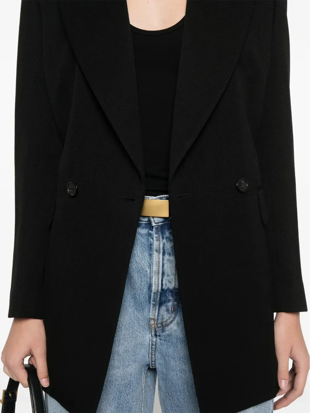 Saint Laurent ダブルブレスト ウールブレザー - 画像5