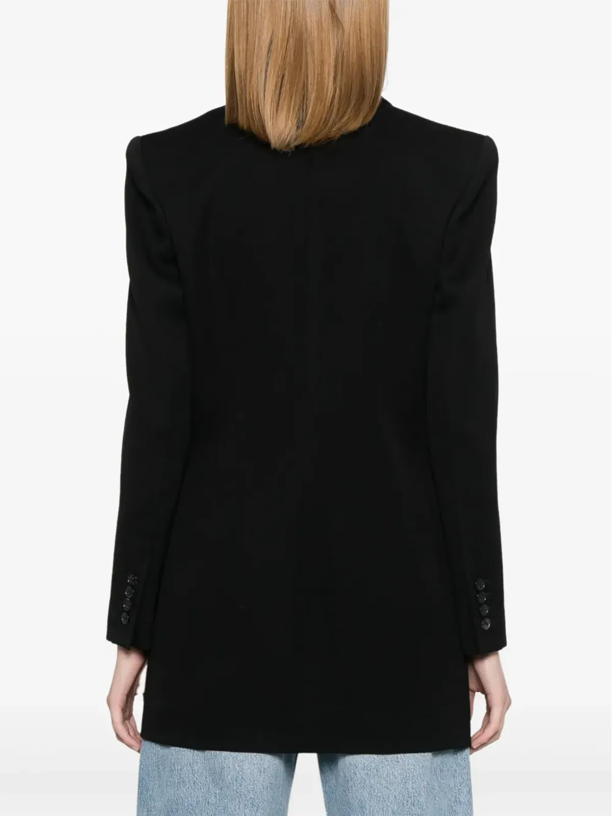 Saint Laurent ダブルブレスト ウールブレザー - 画像4