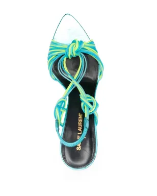 Saint Laurent ギッピー ノットディテール サンダル - サムネイル4