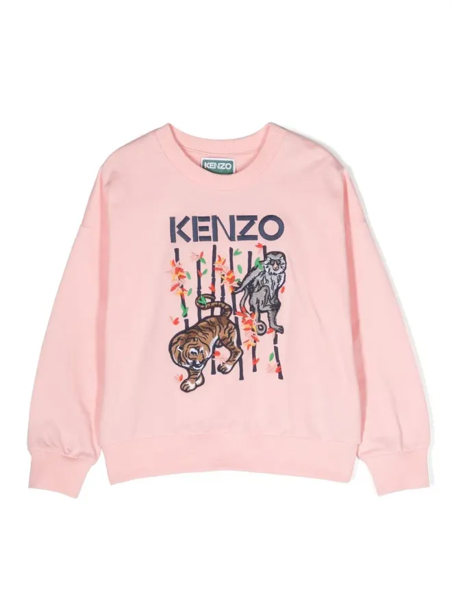 Kenzo Kids Kenzo Kids バンブー コットン スウェットシャツ - ピンクの商品画像