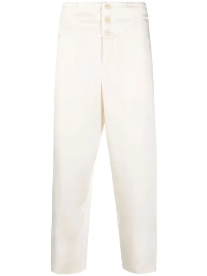 Saint Laurent Saint Laurent ボタン付きスリムパンツ - Neutralsの商品画像