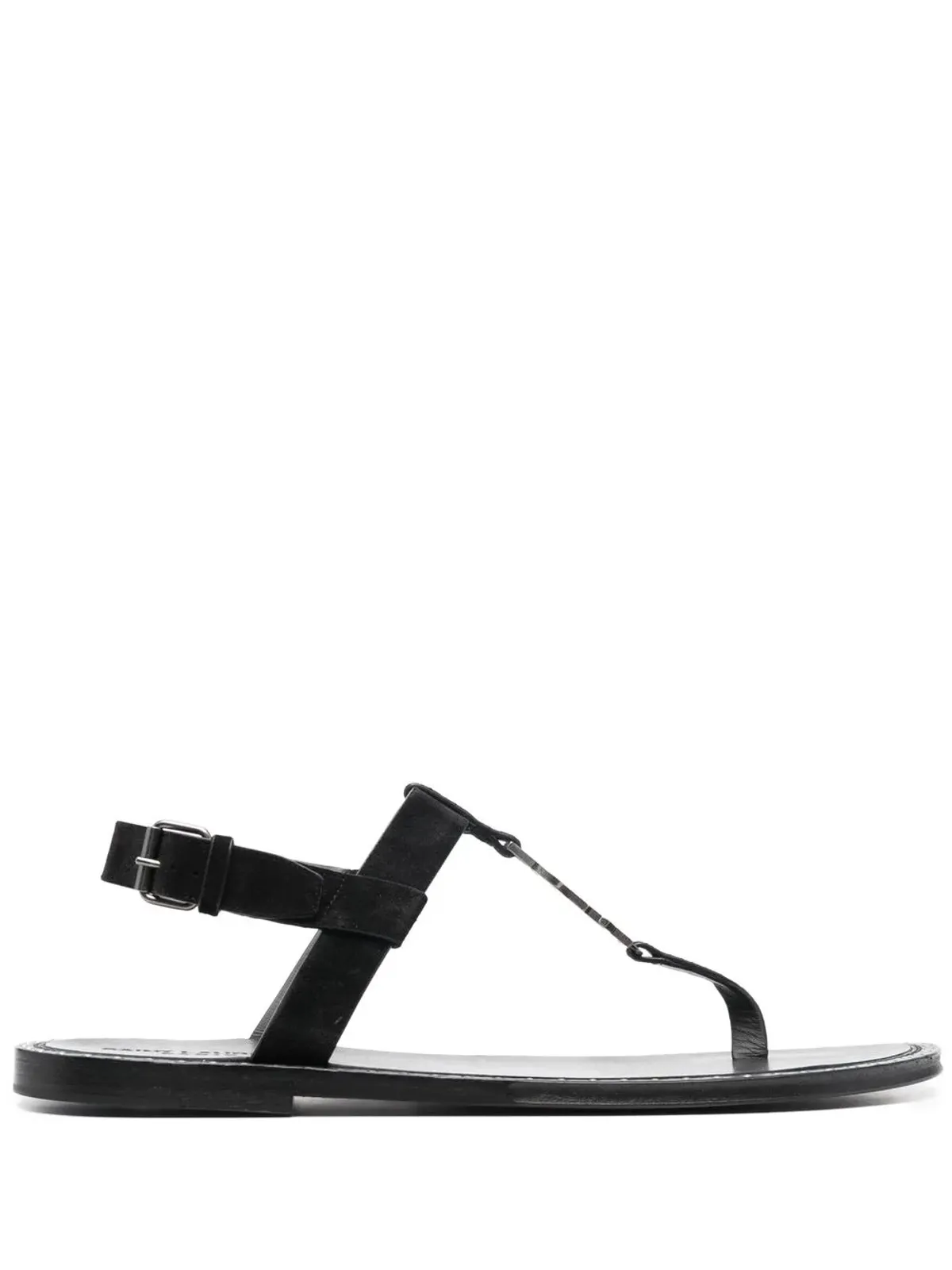Saint Laurent カサンドラ ロゴプレート フラットサンダル - 画像1