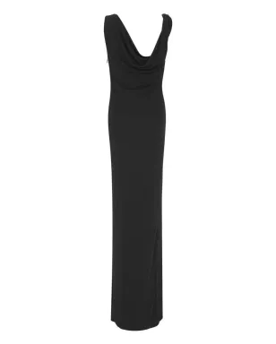 Saint Laurent ノースリーブ マキシドレス - ブラック - サムネイル1