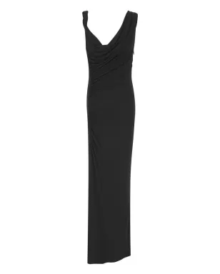 Saint Laurent ノースリーブ マキシドレス - ブラック - サムネイル2