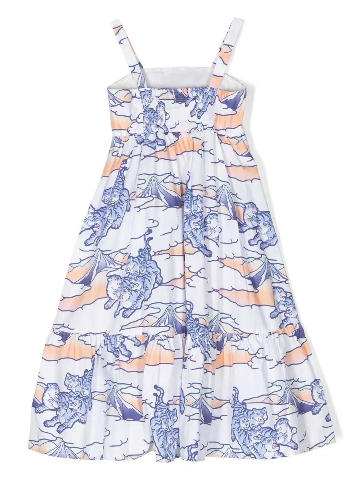 Kenzo Kids グラフィックプリントストラップドレス - 画像2