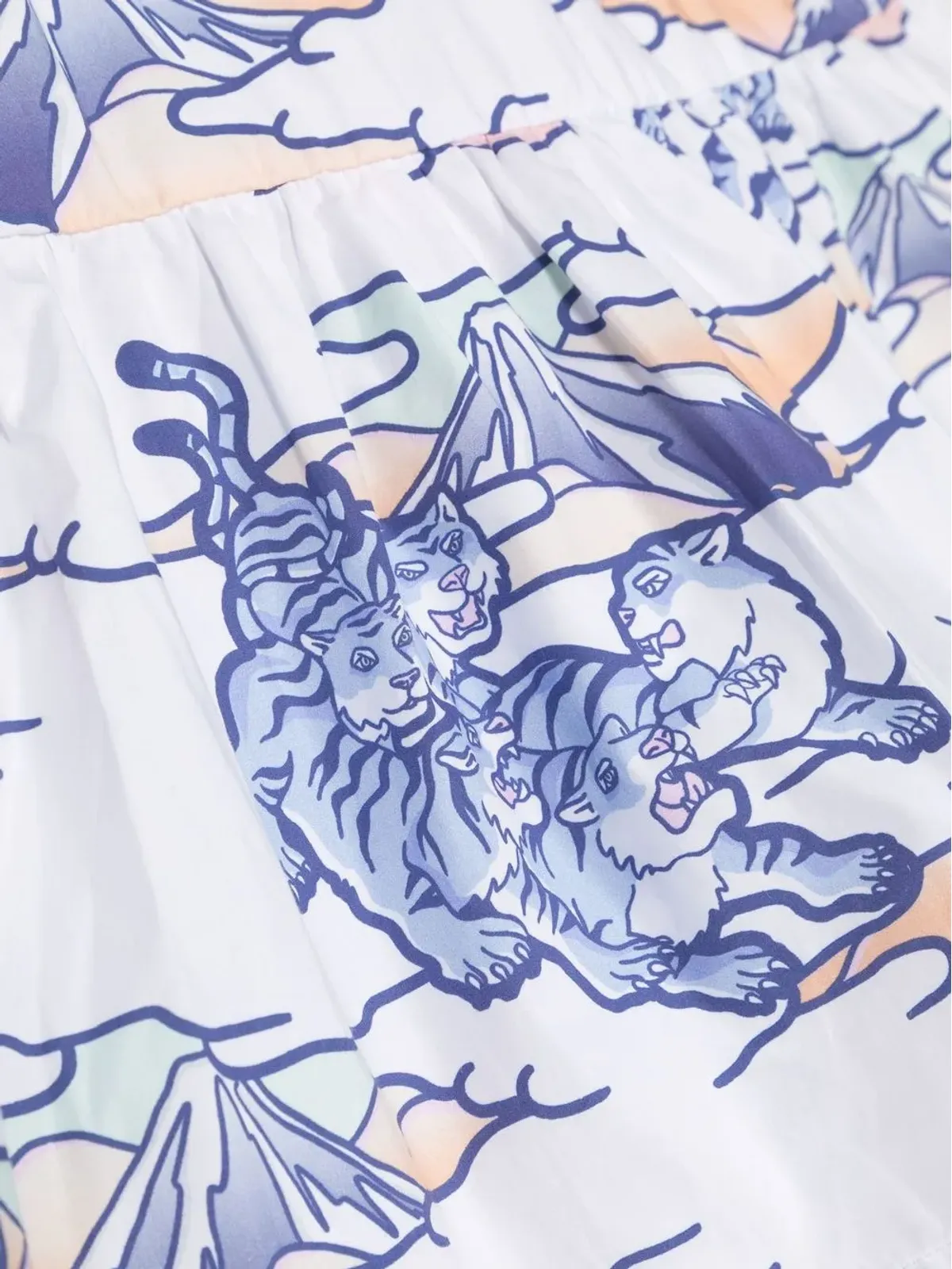 Kenzo Kids グラフィックプリントストラップドレス - 画像3