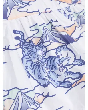 Kenzo Kids グラフィックプリントストラップドレス - サムネイル3