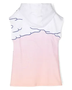 Kenzo Kids ノースリーブ タイガープリント フード付き ワンピース - White - サムネイル2