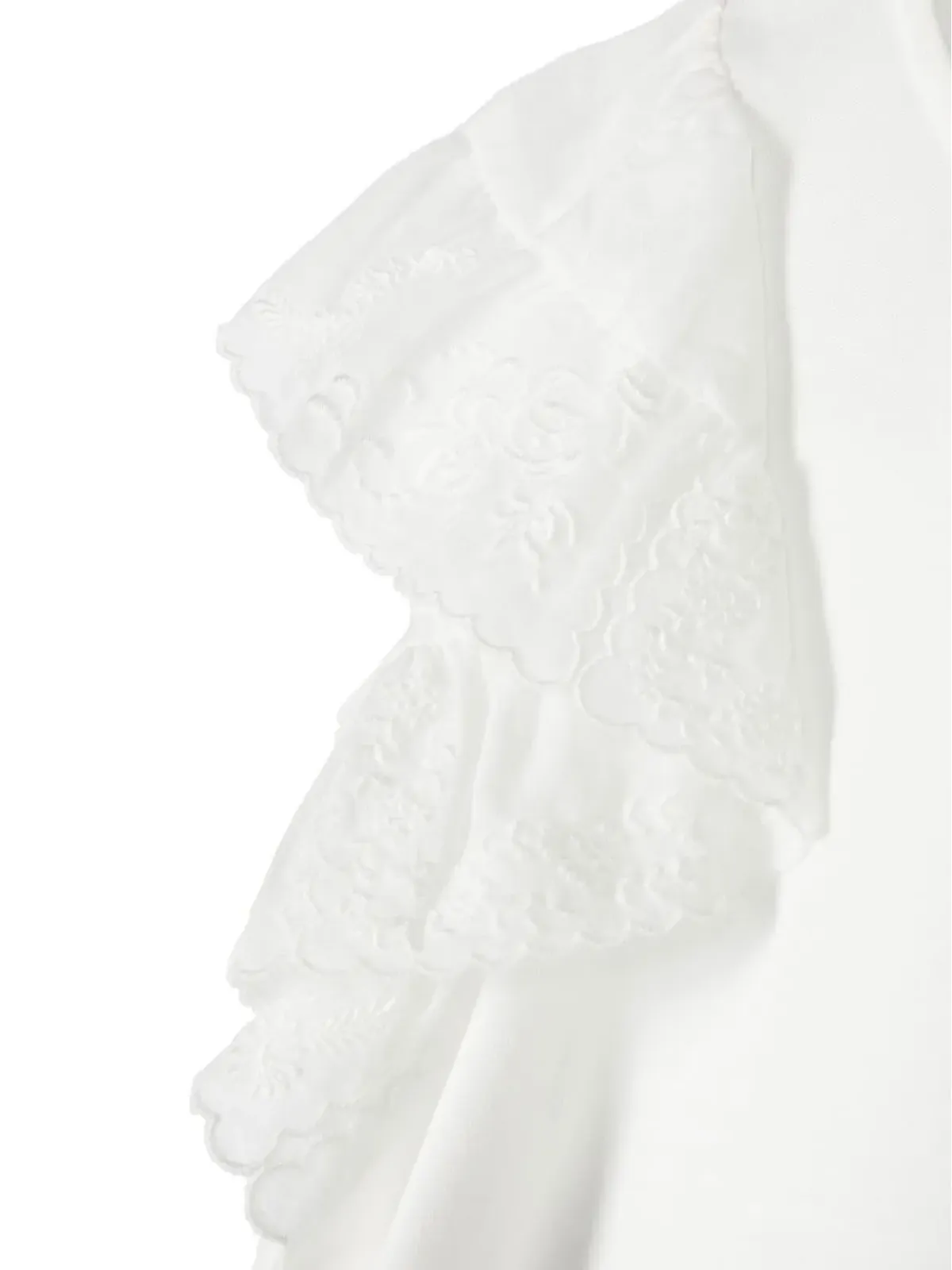 Chloé Kids ラッフル袖トップス - 画像3