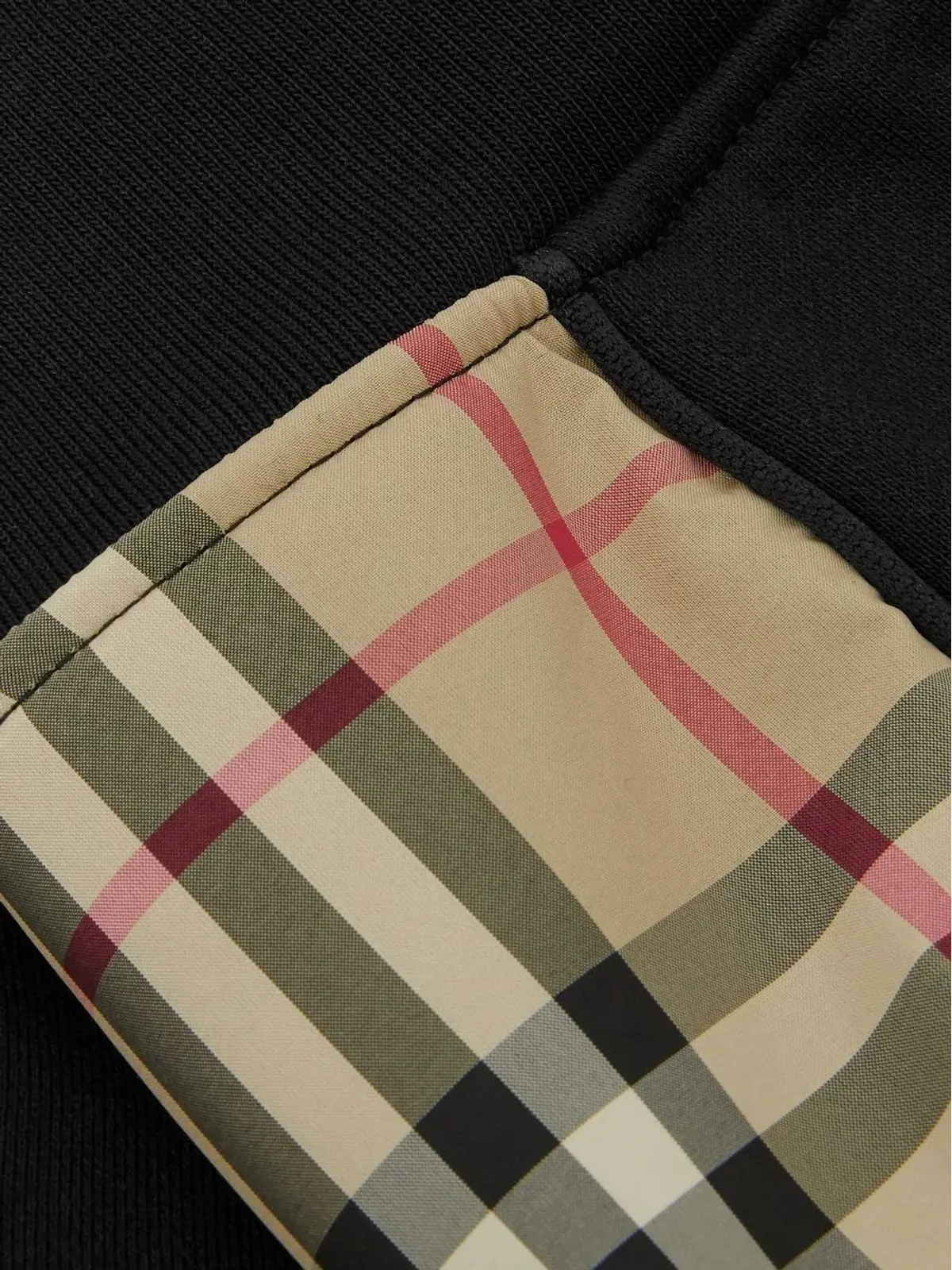 Burberry Kids ヴィンテージチェック パネルショーツ ブラック - 画像3
