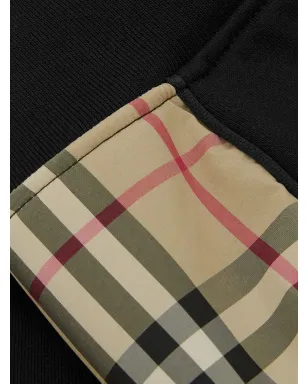 Burberry Kids ヴィンテージチェック パネルショーツ ブラック - サムネイル3