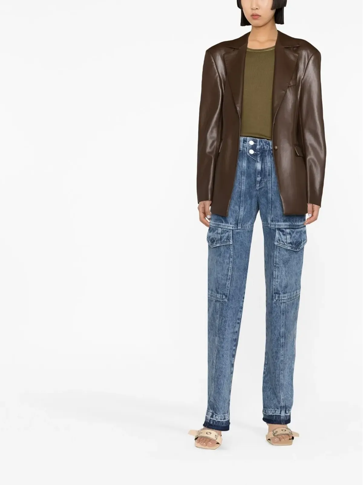 MARANT ÉTOILE Vayoneoカーゴジーンズ - 画像2