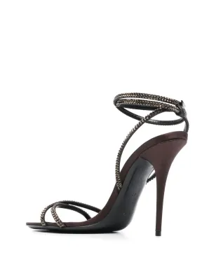 Saint Laurent アヴァ エンベリッシュド サンダル - サムネイル3