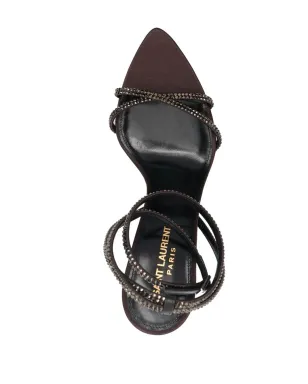 Saint Laurent アヴァ エンベリッシュド サンダル - サムネイル4