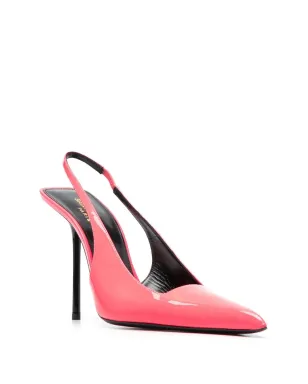 Saint Laurent Kiss 105 スリングバックパンプス - ピンク - サムネイル2