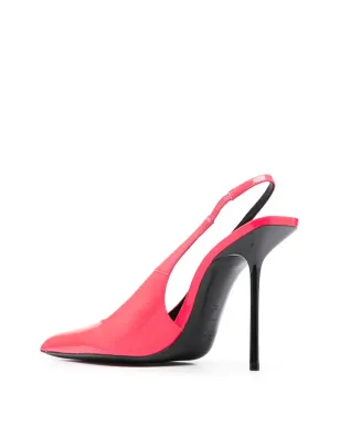 Saint Laurent Kiss 105 スリングバックパンプス - ピンク - サムネイル3