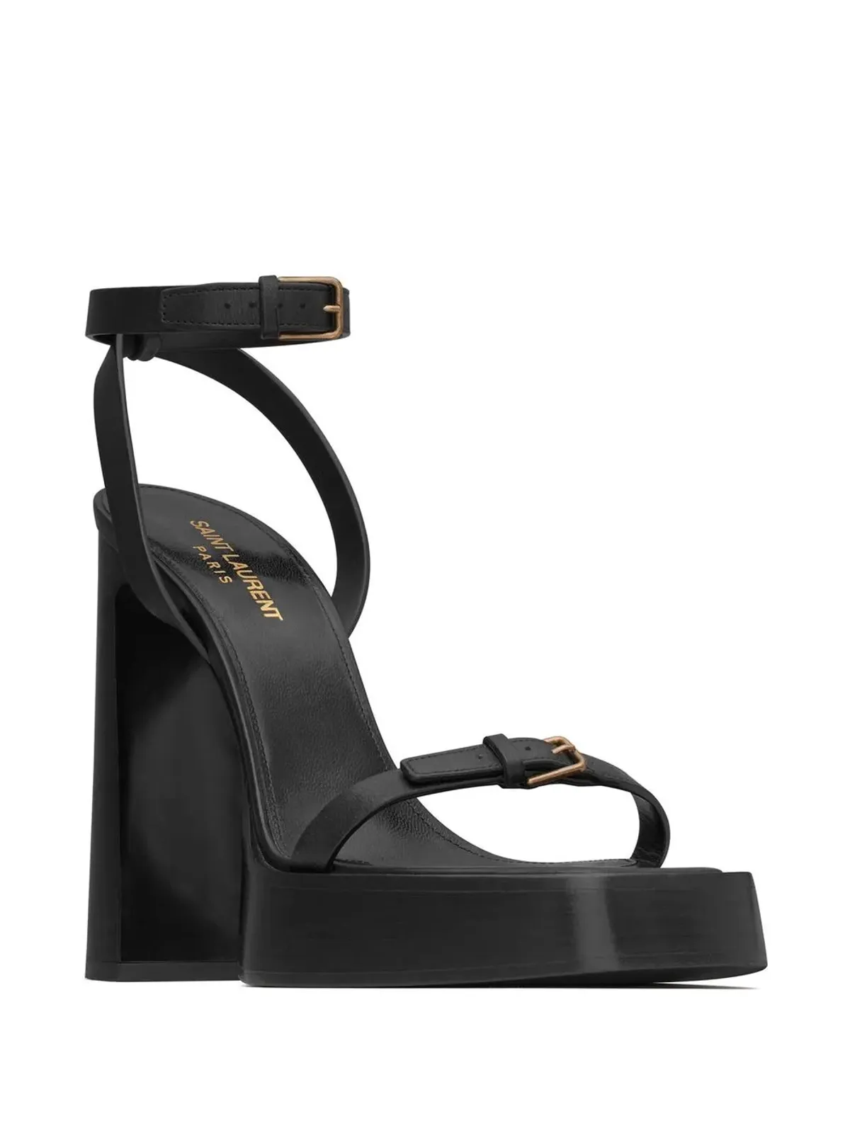 Saint Laurent プラッツ105mmプラットフォームサンダル - ブラック - 画像2