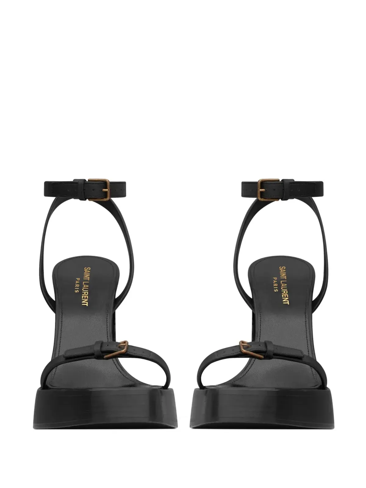 Saint Laurent プラッツ105mmプラットフォームサンダル - ブラック - 画像3