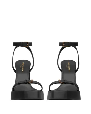Saint Laurent プラッツ105mmプラットフォームサンダル - ブラック - サムネイル3