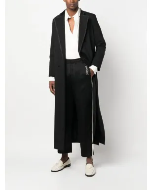 Saint Laurent 刺繍ロゴ入りストライプのトラックパンツ - サムネイル2