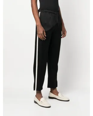 Saint Laurent 刺繍ロゴ入りストライプのトラックパンツ - サムネイル3