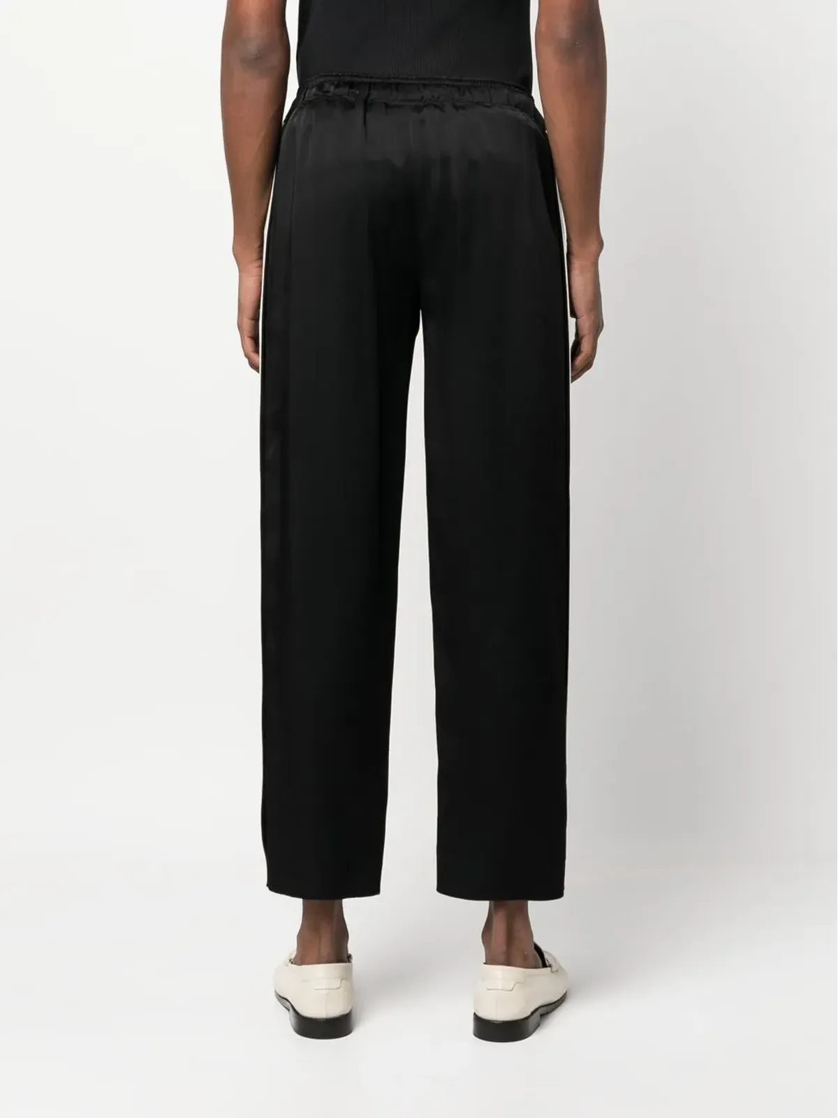 Saint Laurent 刺繍ロゴ入りストライプのトラックパンツ - 画像4
