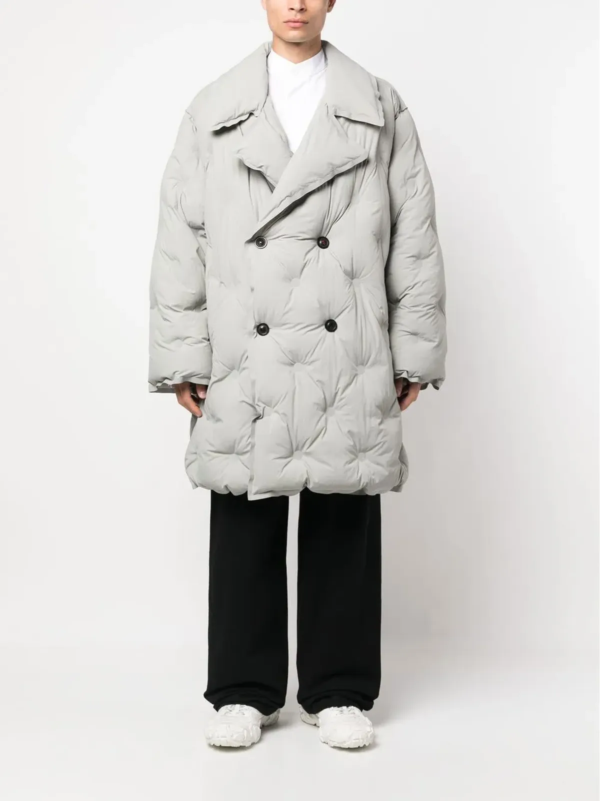 Maison Margiela ピークドラペル パディドコート - 画像2