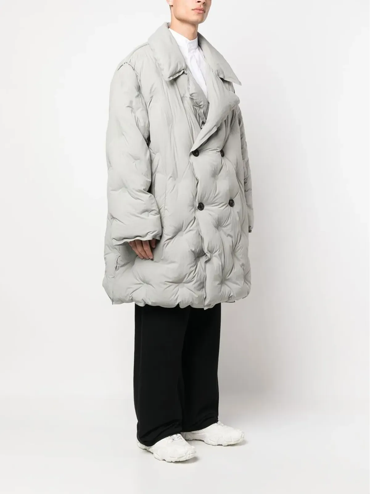 Maison Margiela ピークドラペル パディドコート - 画像3