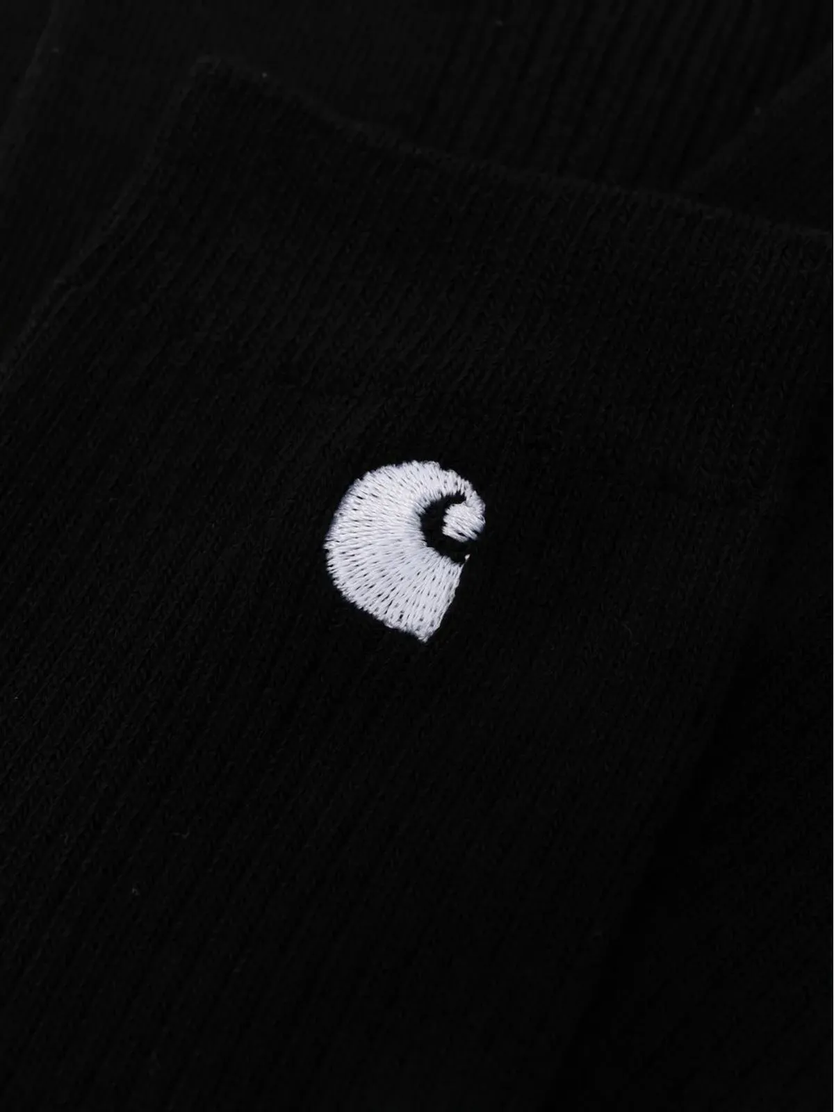 Carhartt WIP 刺繍ロゴ入りニットソックス（ブラック） - 画像2