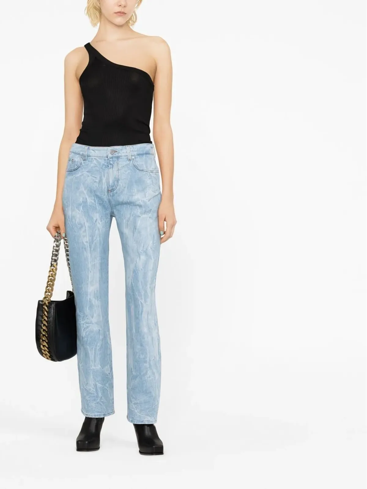Stella McCartney クリンクル加工ストレートジーンズ - 画像2