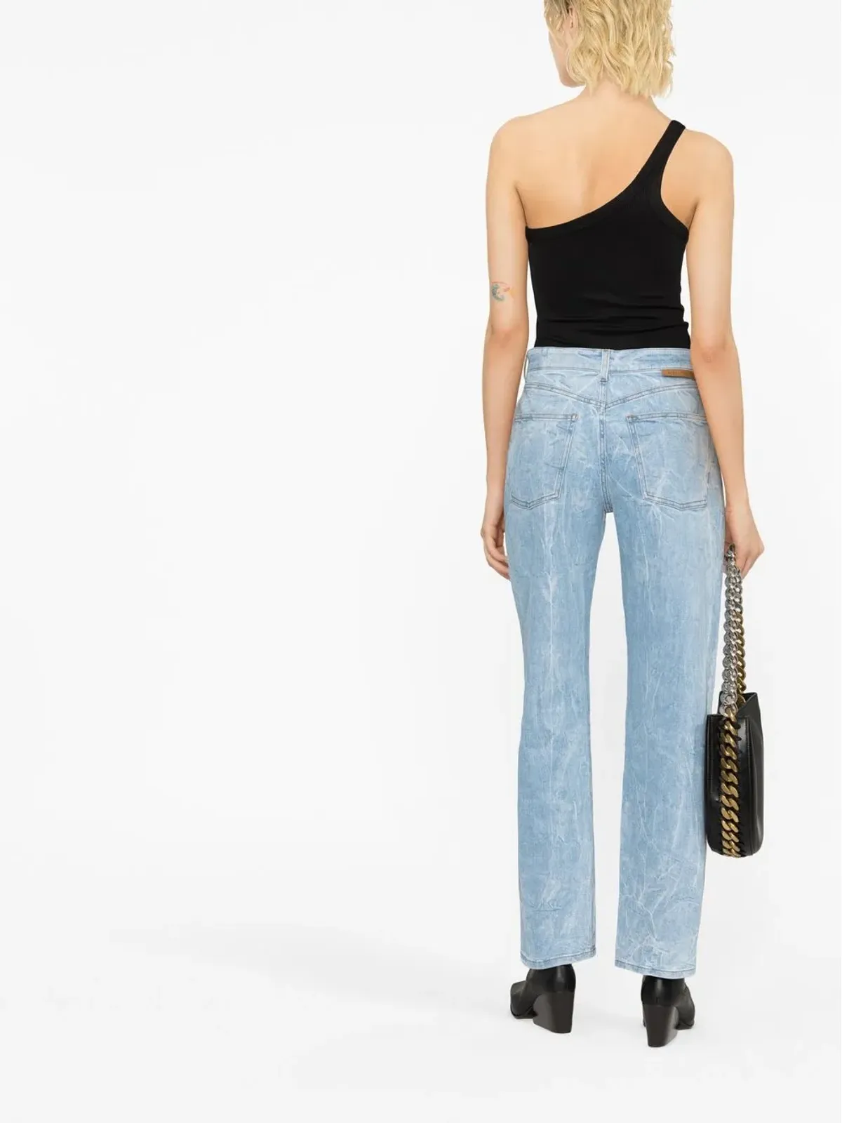 Stella McCartney クリンクル加工ストレートジーンズ - 画像4