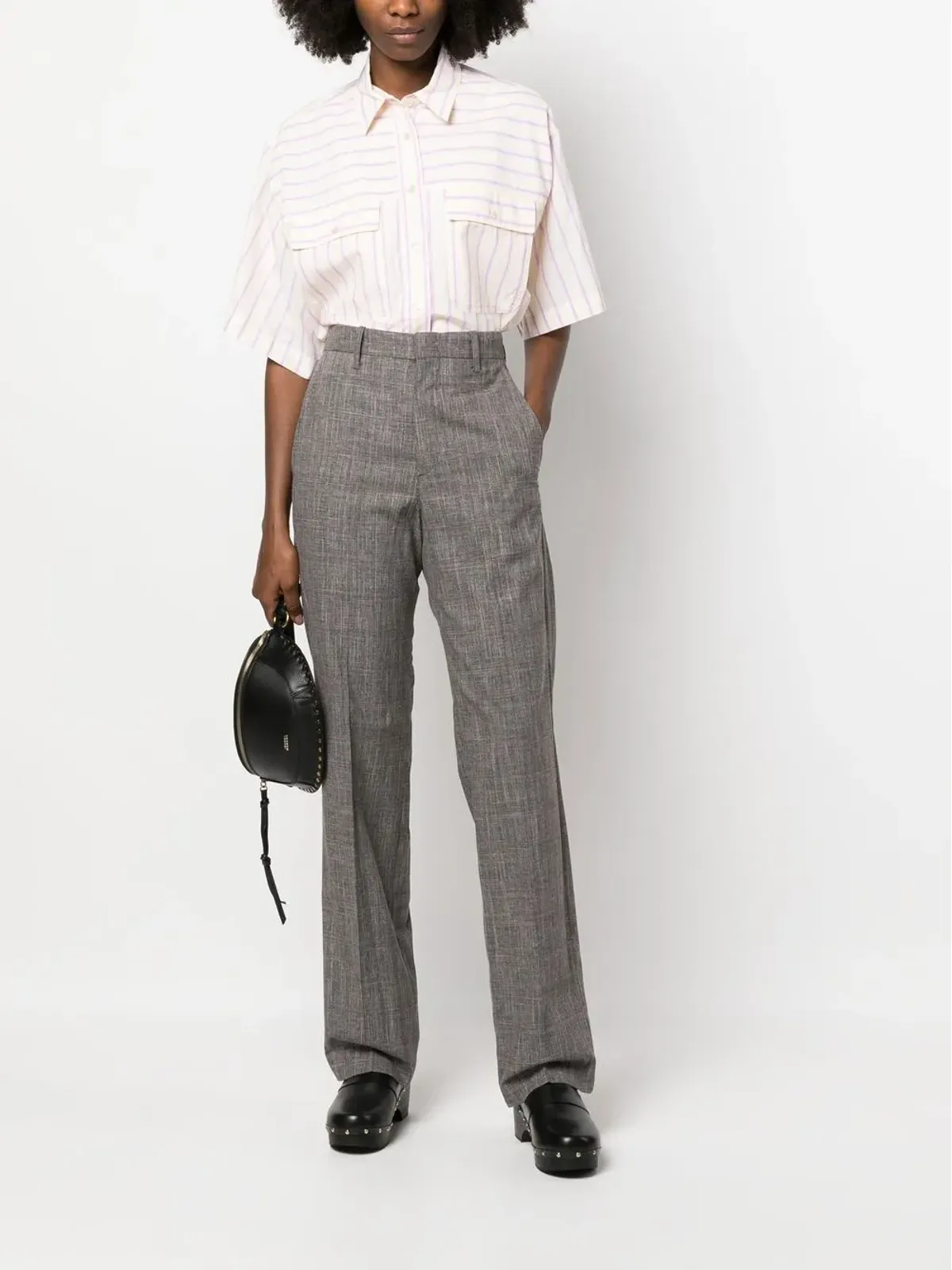 MARANT ÉTOILE Olympe テーラードパンツ - Black - 画像2