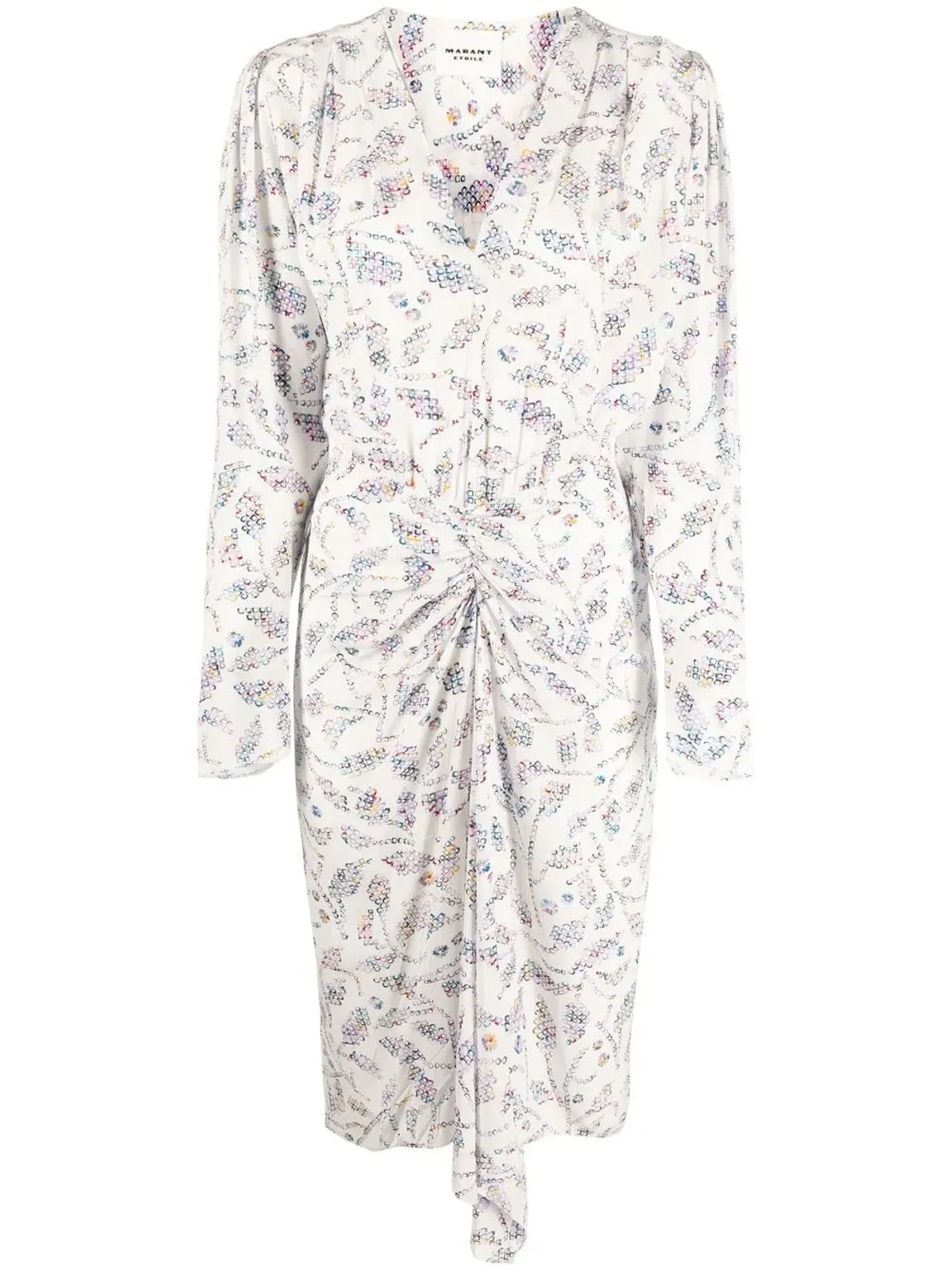 MARANT ÉTOILE Danalia wrap midi dress - White - 画像1