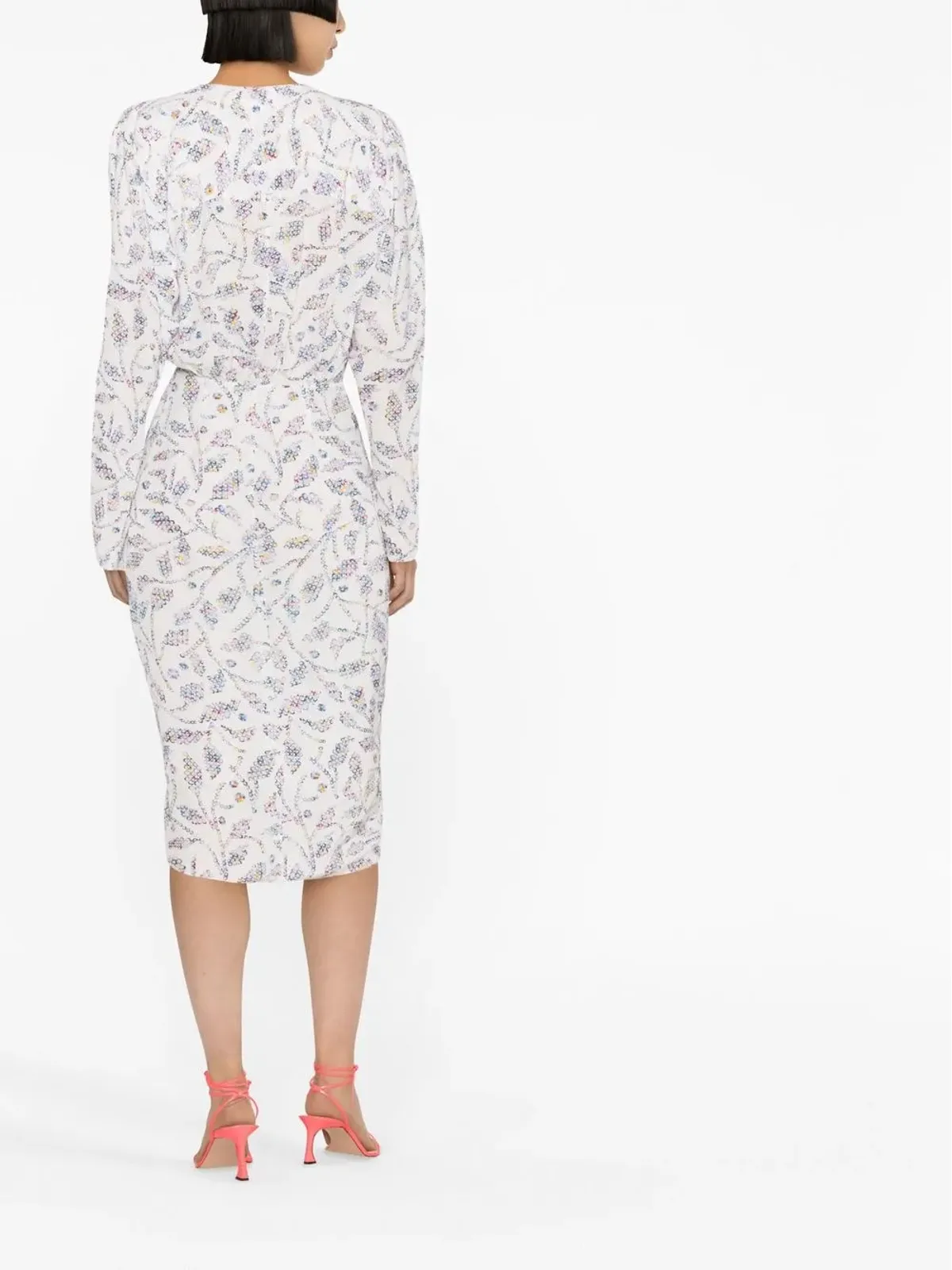 MARANT ÉTOILE Danalia wrap midi dress - White - 画像4