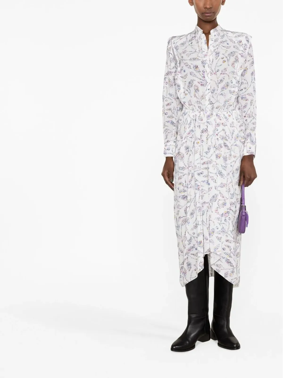 MARANT ÉTOILE Okley シャツドレス - White - 画像2