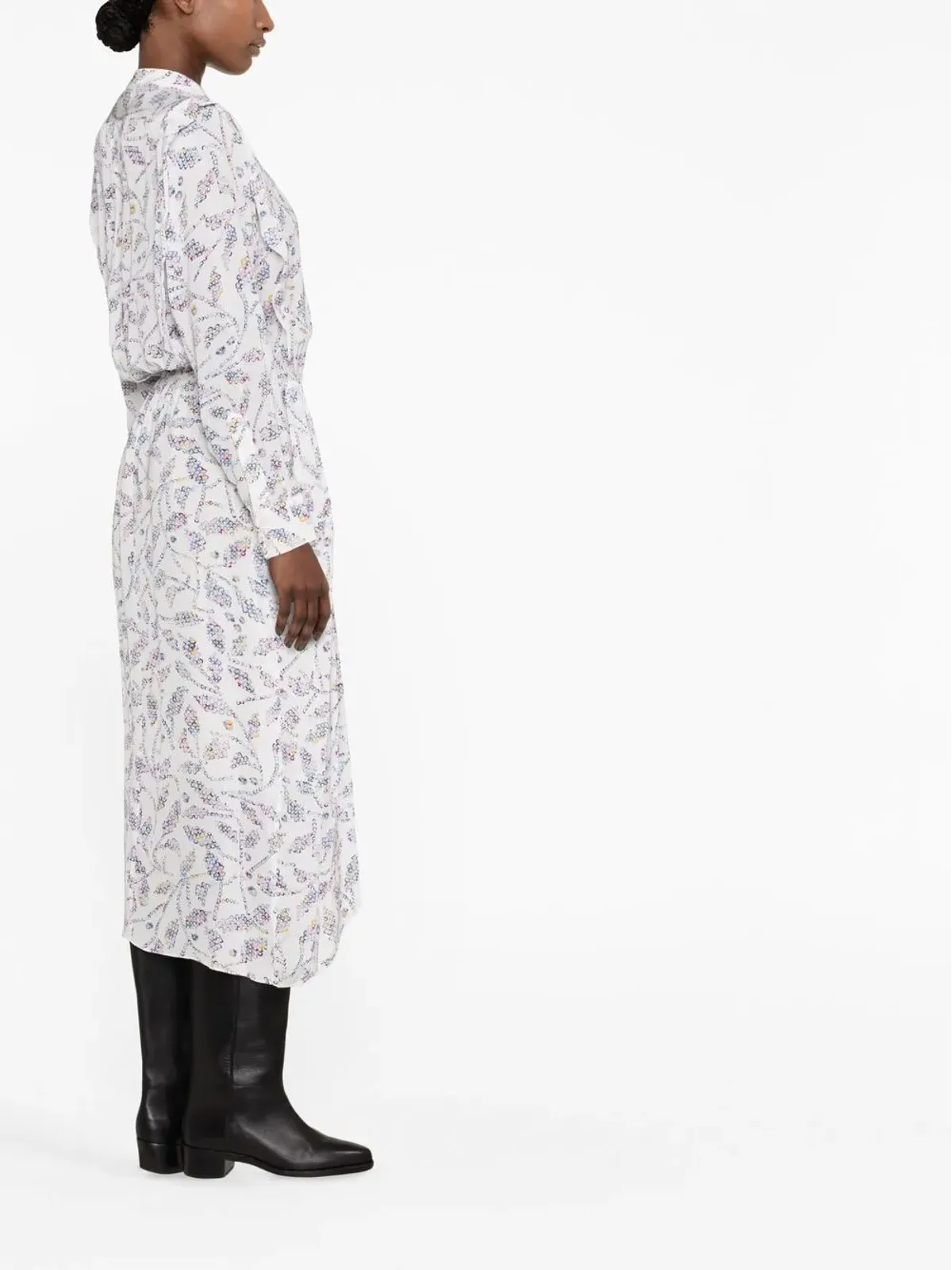 MARANT ÉTOILE Okley シャツドレス - White - 画像3