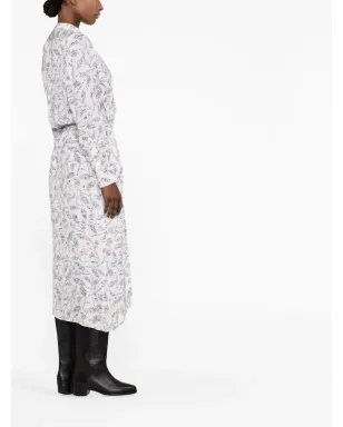 MARANT ÉTOILE Okley シャツドレス - White - サムネイル3