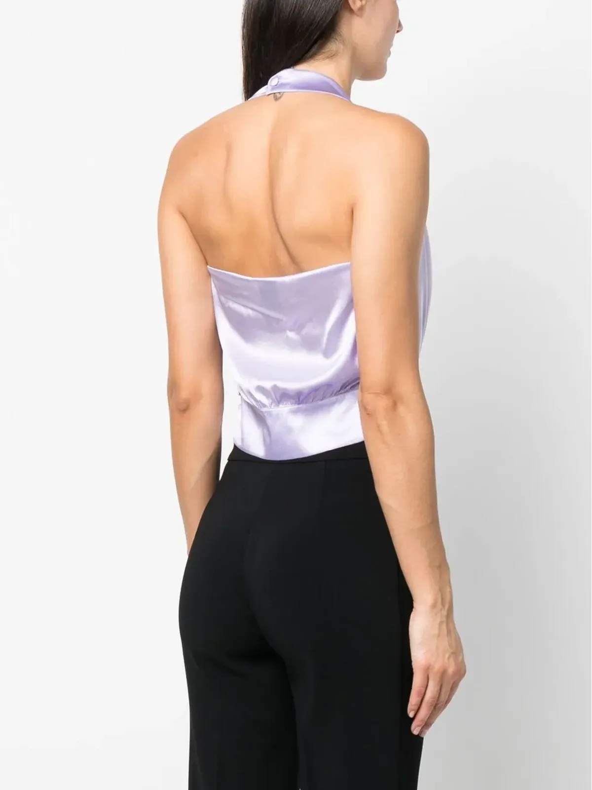 PINKO シルクハルターネックトップ - 画像4