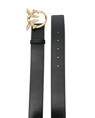 PINKO Love Berry ロゴプレート レザーベルト - Black - サムネイル2