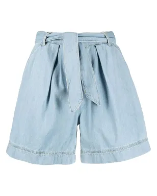 PINKO ベルト付きデニムショーツ ブルー - サムネイル1